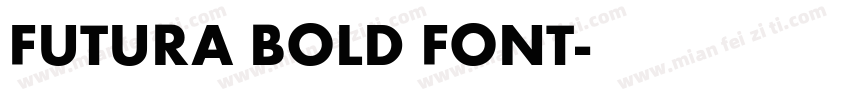 FUTURA BOLD FONT字体转换